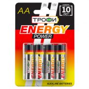 Трофи Элемент питания LR6-4BL ENERGY POWER Alkaline (40/640/20480)