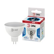 ЭРА LED STD MR16- 8w-12V-840-GU5.3 софит нейтральный белый свет (10/100/4000)