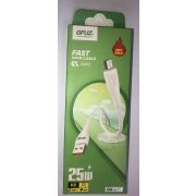 Кабель GFUZ GB-01S USB (m)-microUSB 1.0м 2.5A 8V ПВХ белый