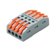 Монтажная клемма с рычагами симметричная проходная Terminal Block СМК-424 4 плюса 40/1600