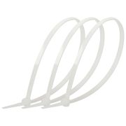 Кабельная стяжка ЭРА NO-225-148 (хомут) нейлоновая 2.5 х 200 мм белая (100 шт/уп)