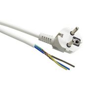 Шнур для чайника Евро з/к белый ПВС  3*0,75(1,5) 20/пятьдесят/сто пятьдесят