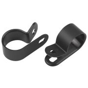 Скоба кабельная нейлоновая под винт ЭРА NO-225-269 6 мм чёрная 50 шт