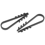 Дюбель хомут ЭРА NO-224-560 для круглого кабеля 11-18 мм чёрный (10 штук)