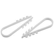 Дюбель хомут ЭРА NO-224-556 для круглого кабеля 5-10 мм белый (10 штук)