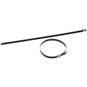 Кабельная стяжка (хомут) стальная AISI 304 с полимерным покрытием ЭРА NO-225-261 7.9 х 400 мм 10 шт