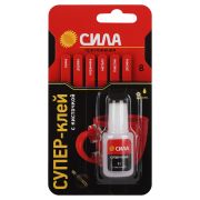 Супер-клей СИЛА SSBL1-8 8 г туба с кисточкой