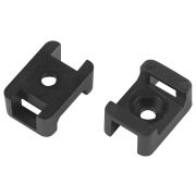 Площадка монтажная ЭРА NO-225-306 22х16 мм чёрная М4 под хомуты шириной до 10 мм 50 шт