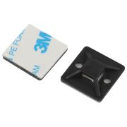 Площадка самоклеящаяся ЭРА NO-225-344 25х25 мм чёрная под хомуты шириной до 7.6 мм 50 шт