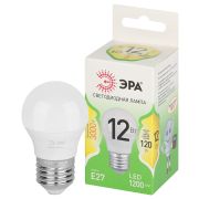Лампа светодиодная ЭРА GREEN LINE LED P45-12W-830-E27 GL 12Вт шар теплый свет E27