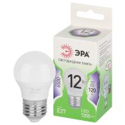 Лампа светодиодная ЭРА GREEN LINE LED P45-12W-865-E27 GL 12Вт шар холодный свет E27
