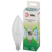 Лампа светодиодная ЭРА GREEN LINE LED B35-15W-840-E14 GL 15Вт свеча яркий белый свет E14
