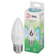 Лампа светодиодная ЭРА GREEN LINE LED B35-6W-840-E27 GL 6Вт свеча яркий белый свет E27