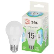 Лампа светодиодная ЭРА GREEN LINE LED A60-15W-840-E27 GL 15Вт груша яркий белый свет E27