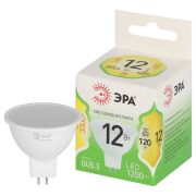 Лампа светодиодная ЭРА GREEN LINE LED MR16-12W-830-GU10 GL 12Вт софит теплый свет GU10