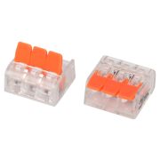 Клемма ЭРА NO-225-429 универсальная 221-413 компактная с рычагами 3-проводная 0.2-4 мм2 упаковка 4 шт