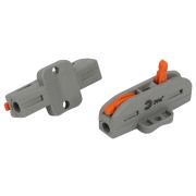 Клемма ЭРА NO-225-397 проходная с монтажной площадкой 222-2411Р с рычагами 1 полюс 0.08-2.5/4 мм2 упаковка 20 шт