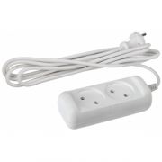 U-2-1,5m Удлинитель Россия ЭРА б/з 2х1мм2, ПВС, 10А/2200Вт, 2гн, 1,5м (20/960)