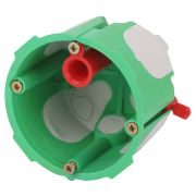 Коробка установочная ЭРА KUU-68-55-unibox двухкомпонентная универсальная зеленая 68х55мм UniBox саморезы IP30