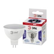 ЭРА LED STD MR16- 8w-12V-860-GU5.3 софит холодный дневной свет (10/100/4000)