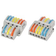 Клемма ЭРА NO-225-459 проходная разветвительная 222-4136 с рычагами 3/6 полюсов 0.08-2.5/4 мм2 упаковка 1 шт