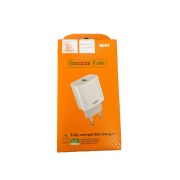 Сетевое З/У с 1USB DC07 белый (18W/3A) 10/100
