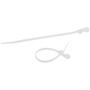 Стяжка кабельная под винт ЭРА 3,6х200 мм белая нейлоновая NO-225-251 (1уп.- 100шт)