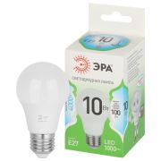 Лампочка светодиодная ЭРА GREEN LINE LED A60-10W-840-E27 GL груша яркий белый свет (10/100)