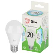Лампочка светодиодная ЭРА GREEN LINE LED A60-20W-840-E27 GL груша яркий белый свет (10/100)