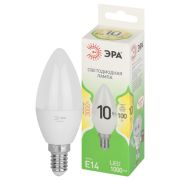 Лампочка светодиодная ЭРА GREEN LINE LED B35-10W-830-E14 GL свеча теплый белый свет (10/100)