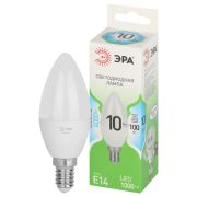 Лампочка светодиодная ЭРА GREEN LINE LED B35-10W-840-E14 GL свеча яркий белый свет (10/100)