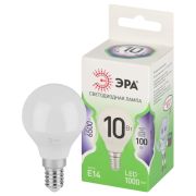Лампочка светодиодная ЭРА GREEN LINE LED P45-10W-865-E14 GL шар холодный дневной свет (10/100)