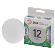 Лампочка светодиодная ЭРА GREEN LINE LED GX-12W-865-GX53 GL таблетка холодный дневной свет (10/100)