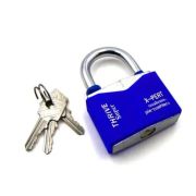 Замок навесной металлический (в цветном пластике) 70мм пластик X-PERT TNP 367 1/6/60