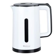 Чайник электрический Мощность 2200Вт, 1.8л двойные стенки пластиковый корпус/металл KL-1375Белый