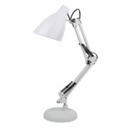 Настольный светильник ЭРА N-123-Е27-40W-W белый (12/96)