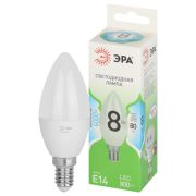 Лампочка светодиодная ЭРА GREEN LINE LED B35- 8W-840-E14 GL свеча яркий белый свет (10/100)