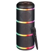 Портативная колонка Intro WZ950 bluetooth бумбокс беспроводная с микрофоном 3-х полосная черная