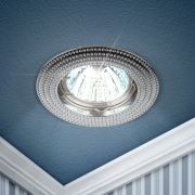 KL55 CH Светильник ЭРА литой  MR16,12V/220V, 50W хром (100/2100)