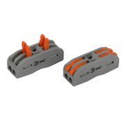 Монтажная клемма с рычагами симметричная проходная ЭРА 222-2412 NO-225-394 2 плюса 0,08-2,5/4мм2 /20