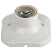 Патрон-основание ЭРА Е27 керамический белый