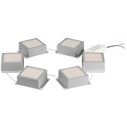 Светильник светодиодный ЭРА SPO-646-3-5K-S6 36Вт 5000К 89х89мм грильято 100х100 домино металлик 6 кубиков драйвер