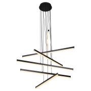 Светильник подвесной (подвес) Rivoli Mabel 6183-201 LED 120 Вт 3000-6000К чёрный светодиодный с пультом