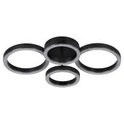 Светильник потолочный светодиодный Rivoli Flora 6191-201 LED 75Вт 3000-6000К чёрный с пультом