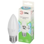 Лампочка светодиодная ЭРА GREEN LINE LED B35-12W-840-E27 GL свеча яркий белый свет (10/100)