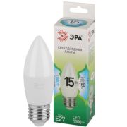 Лампочка светодиодная ЭРА GREEN LINE LED B35-15W-840-E27 GL свеча яркий белый свет (10/100)