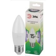 Лампочка светодиодная ЭРА GREEN LINE LED B35-15W-865-E27 GL свеча холодный свет (10/100)