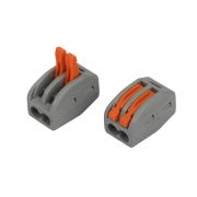 Монтажная клемма универс, модель222-412 с рычагами, 2 отверстия 0,08-2,5/4мм2 ЭРА NO-225-345 (1/100)