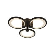 Светильник потолочный светодиодный ЭРА Модерн Odry CLL-1-46W 3K-6,5K RC BK с ДУ черный