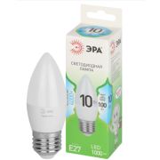 Лампочка светодиодная ЭРА GREEN LINE LED B35-10W-840-E27 GL свеча яркий белый свет (10/100)